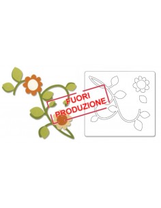 Bigz Die - Vine w/Leaves & Flower by Basic Grey Ellison - 1