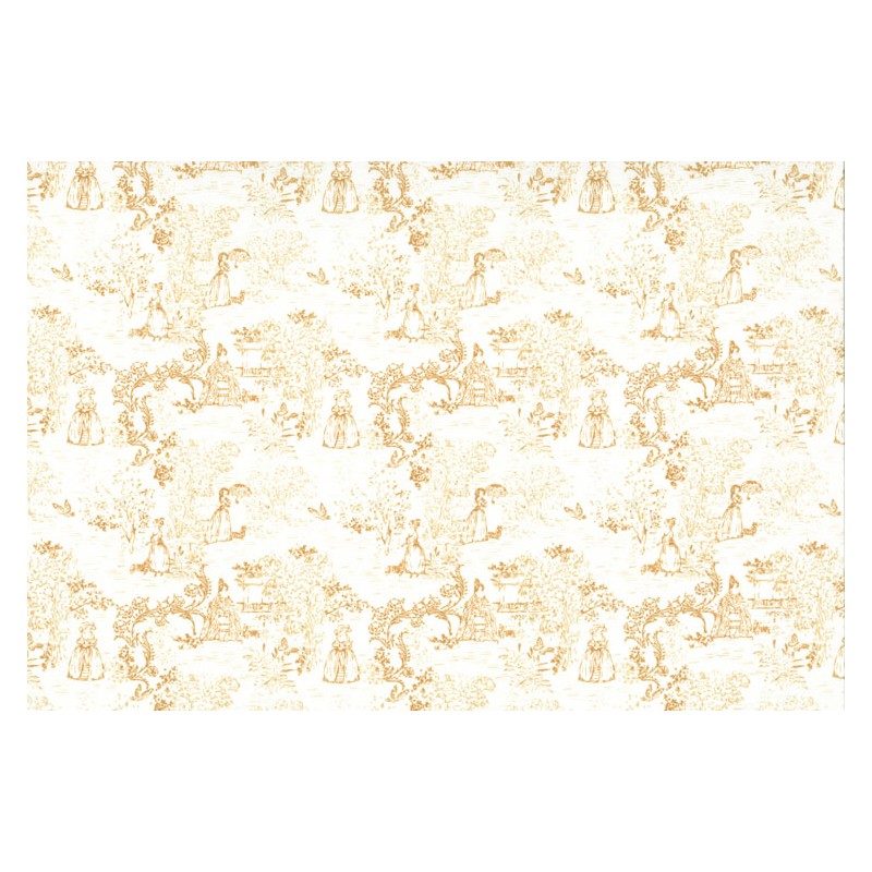 Lecien Madame Fleur by Jera Brandvig, tessuto bianco panna toile de jouy Lecien Corporation - 1