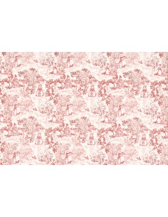 Lecien Madame Fleur by Jera Brandvig, tessuto rosa toile de jouy Lecien Corporation - 1