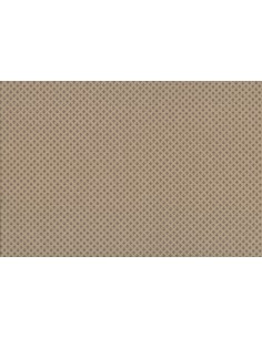 Lecien Madame Fleur by Jera Brandvig, tessuto tortora con fiori astratti e pois dorati Lecien Corporation - 1