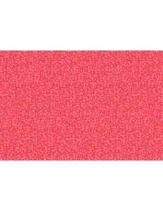 Lecien Memoire a Paris Quilting Cotton, tessuto rosso con fiori e rametti tono su tono Lecien Corporation - 1