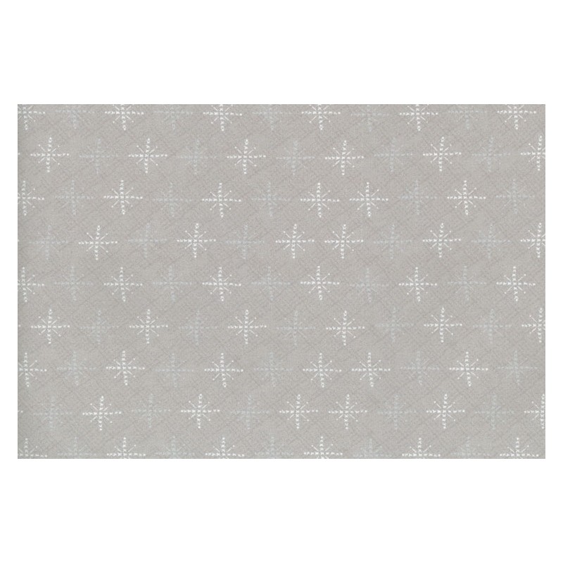 Lecien Scandinavian Christmas by Lynette Anderson - tessuto beige chiaro con fiocchi di neve Lecien Corporation - 1