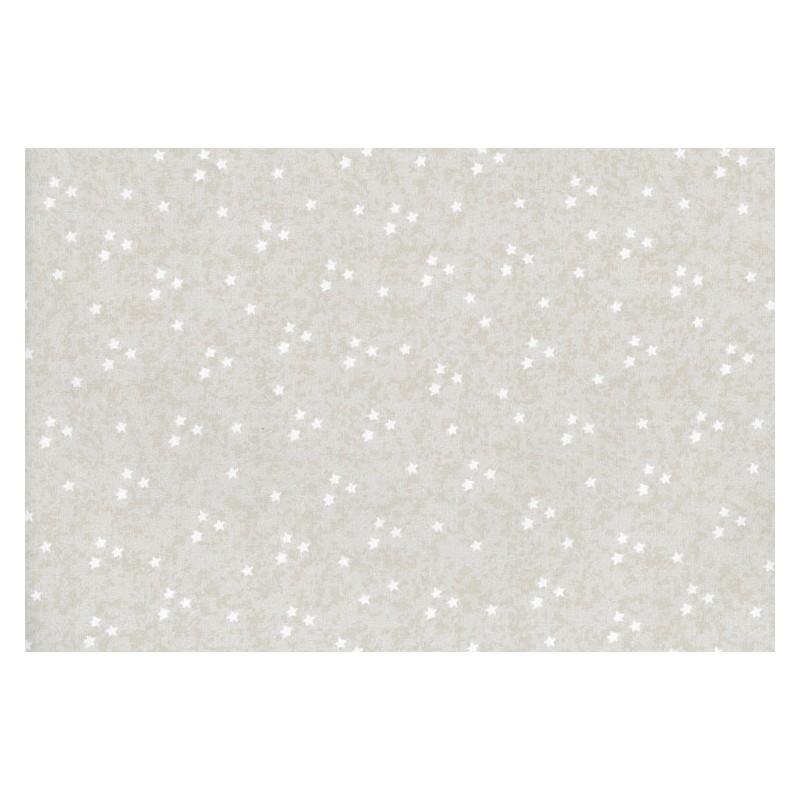 Lecien Scandinavian Christmas by Lynette Anderson - tessuto bianco panna con stelle Lecien Corporation - 1