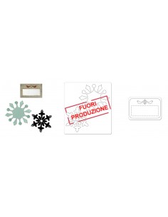 Bigz Die w/Bonus Sizzlits Die - Snowflakes & Tag w/Birds by BasicGrey Ellison - 1