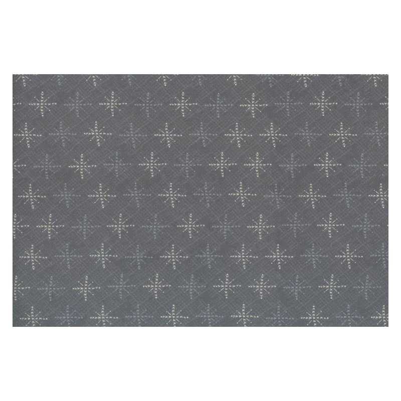 Lecien Scandinavian Christmas by Lynette Anderson - tessuto grigio con fiocchi di neve Lecien Corporation - 1