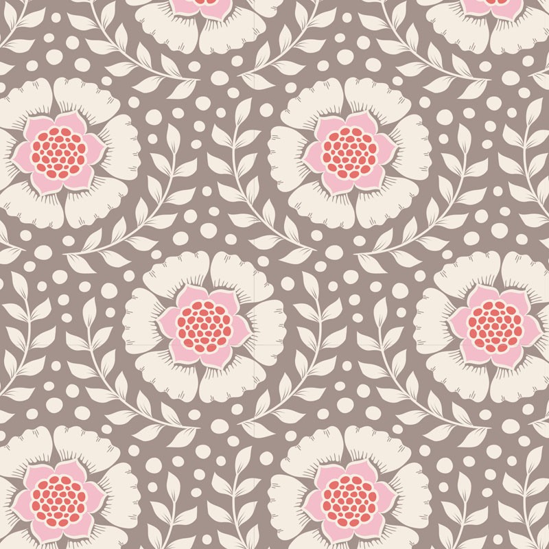 Tilda Maple Farm Wheatflower Umber, Tessuto Marrone Terra con Fori di Grano Tilda Fabrics - 1