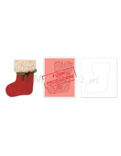 Bigz Die w/Bonus Textured Impressions - Stocking by Beth Reames Ellison - 1