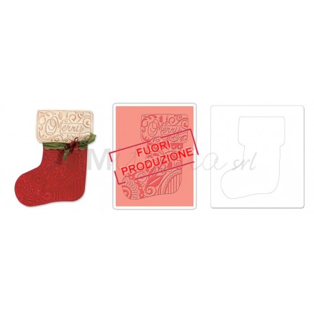 Bigz Die w/Bonus Textured Impressions - Stocking by Beth Reames Ellison - 1
