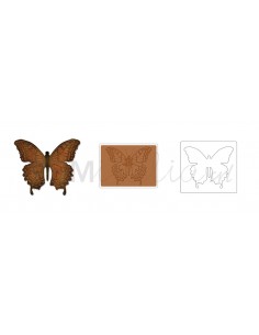 Bigz Die w/Texture Fades - Layered Butterfly by Tim Holtz Ellison - 1