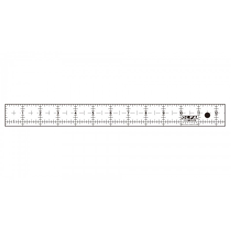 OLFA Righello Patchwork 1 x 12 pollici - Non Slip, Frosted Olfa - 1