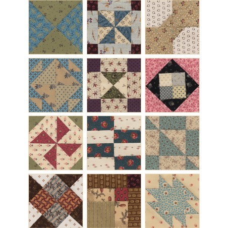 Schoolgirl Sampler - 72 Simple 4'' Blocks and 7 Charming Quilts by Kathleen Tracy Martingale - 15
