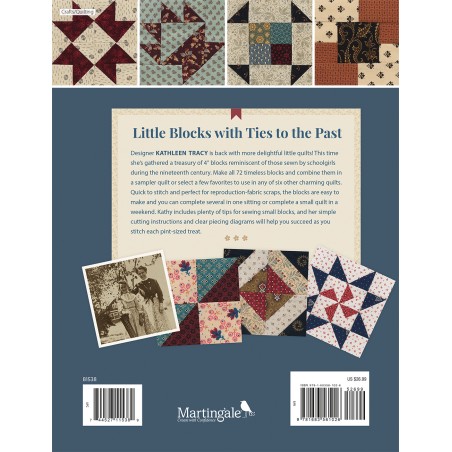 Schoolgirl Sampler - 72 Simple 4'' Blocks and 7 Charming Quilts by Kathleen Tracy Martingale - 16