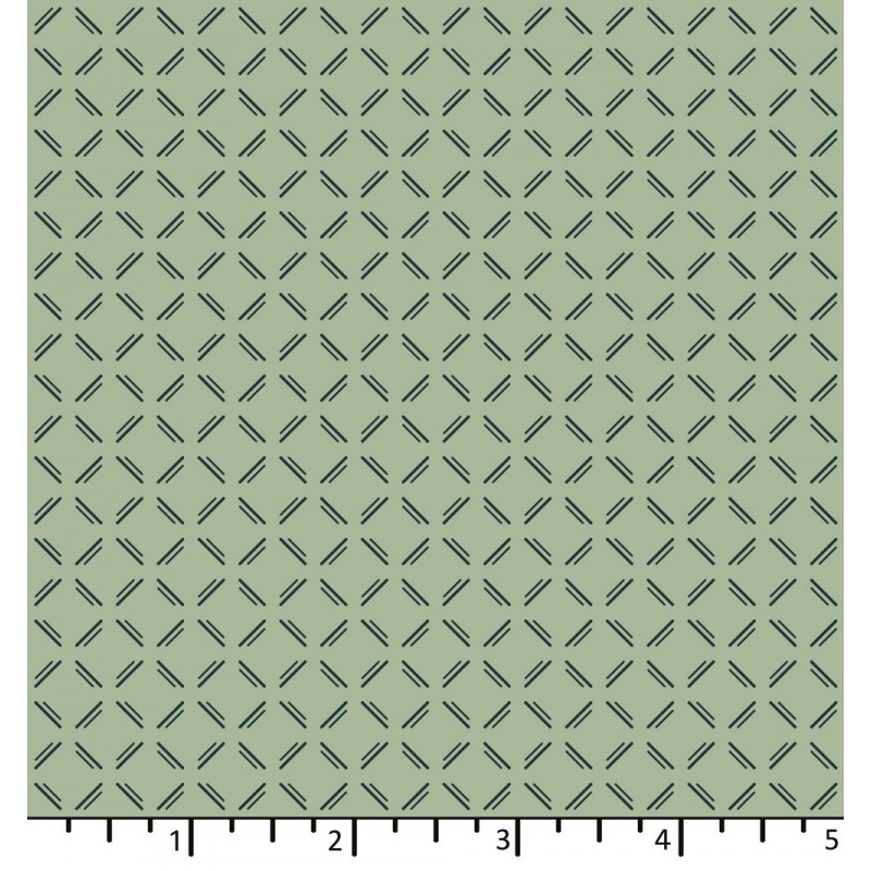 EQP Tomorrow's Heritage - Log Cabin Glacier Blue, Tessuto Azzurro Ghiaccio con Linee Ellie's Quiltplace Textiles - 2