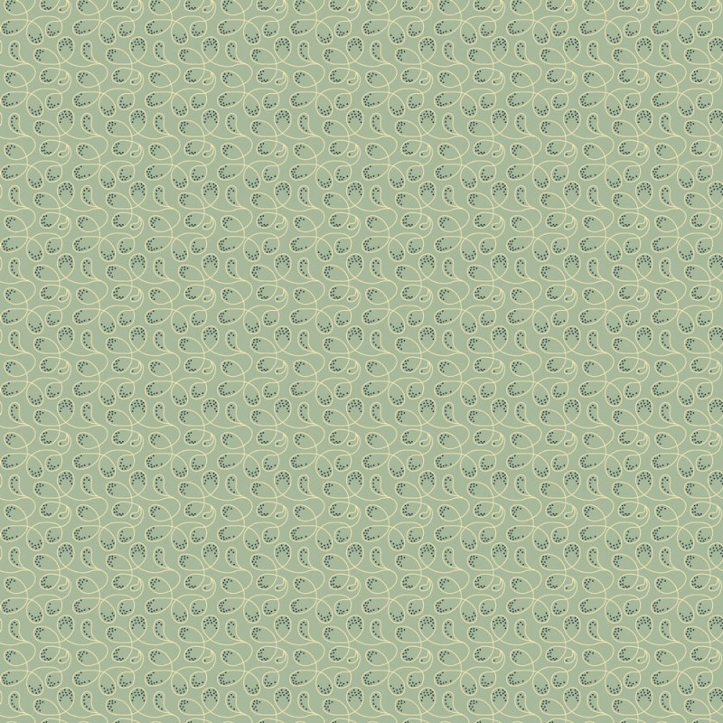 EQP Tomorrow's Heritage - Dancing Queen Glacier Blue, Tessuto Azzurro Ghiaccio con Ghirigori Ellie's Quiltplace Textiles - 1