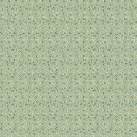 EQP Tomorrow's Heritage - Dancing Queen Glacier Blue, Tessuto Azzurro Ghiaccio con Ghirigori Ellie's Quiltplace Textiles - 1