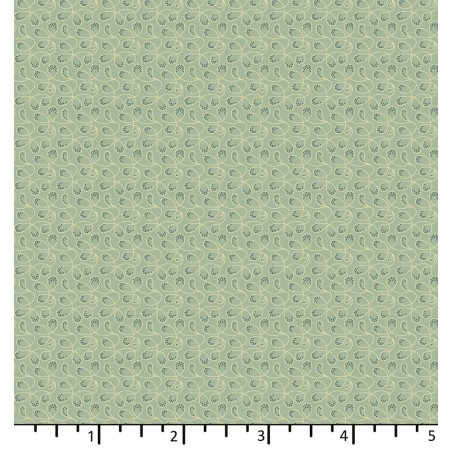 EQP Tomorrow's Heritage - Dancing Queen Glacier Blue, Tessuto Azzurro Ghiaccio con Ghirigori Ellie's Quiltplace Textiles - 2