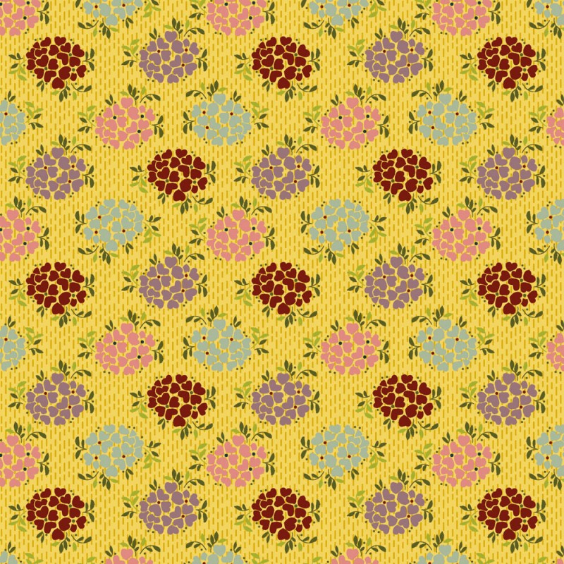 EQP Tomorrow's Heritage - Bridal Bouquet Daffodil, Tessuto Giallo Narciso con Bouquet di Fiori Ellie's Quiltplace Textiles - 1
