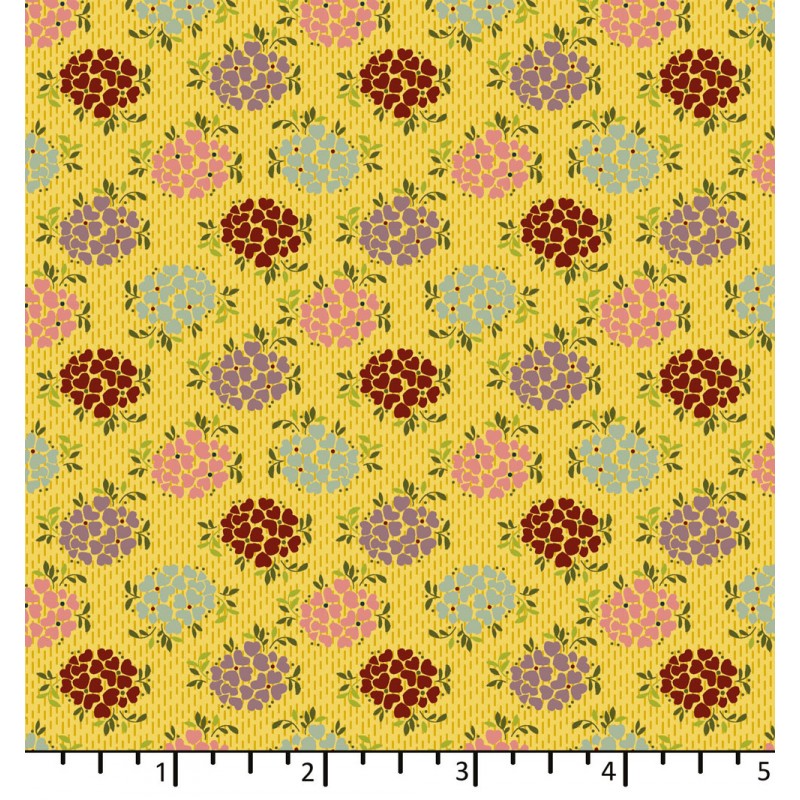 EQP Tomorrow's Heritage - Bridal Bouquet Daffodil, Tessuto Giallo Narciso con Bouquet di Fiori Ellie's Quiltplace Textiles - 2