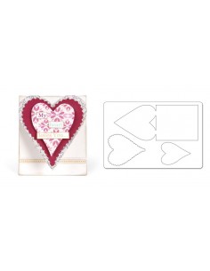 Bigz L Die - Card, Mini Heart by Rachael Bright Ellison - 1