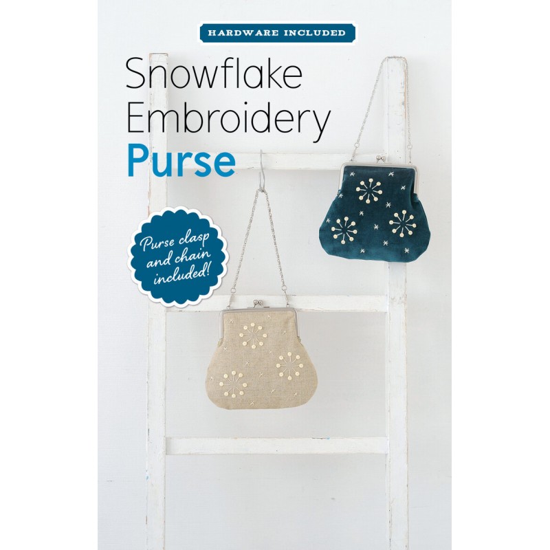 Snowflake Embroidery Purse Zakka Workshop - 1