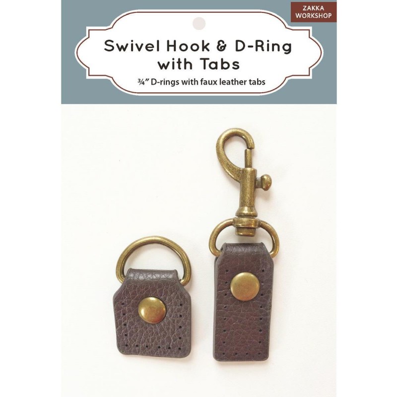 Swivel Hook & D-Ring with Tabs Zakka Workshop - 1