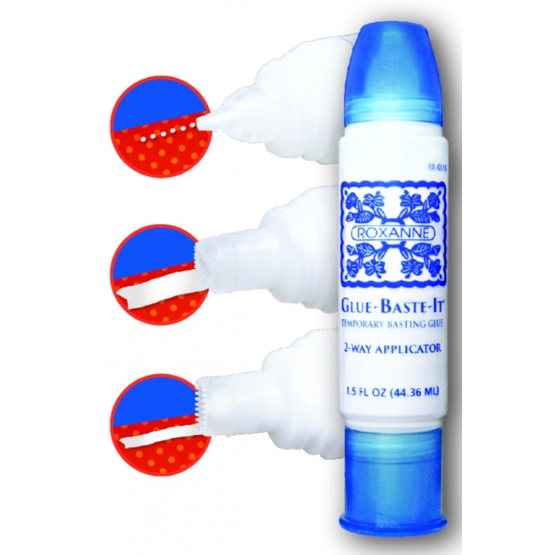 Colla per Imbastire con Doppio Applicatore da 44.3 ml - Roxanne GLUE-BASTE-IT 1.5 oz Roxanne - 1