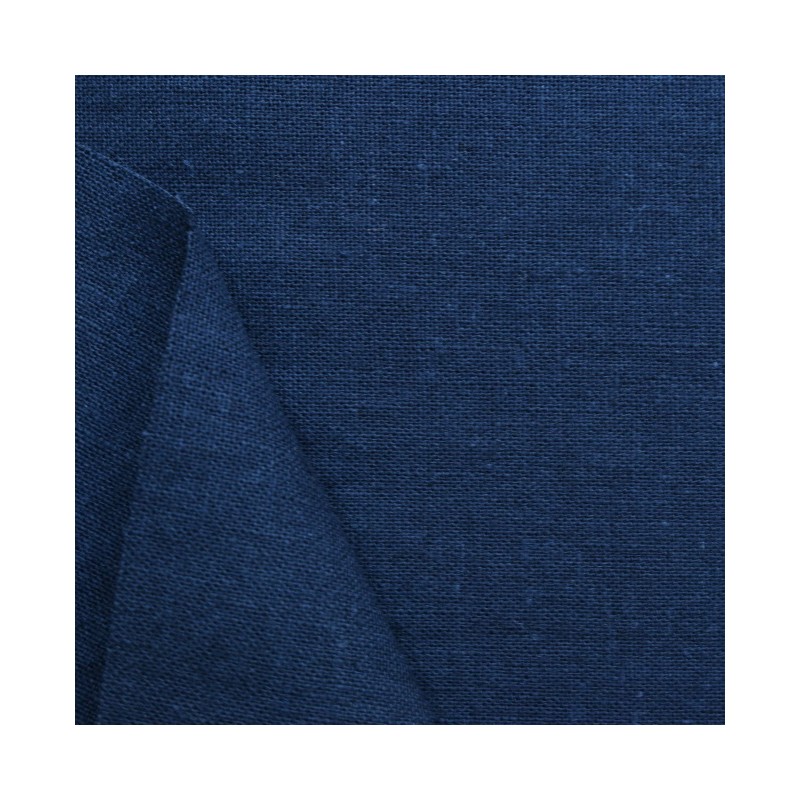 Yarn Dyed Fabric - 45% cotone e 55% lino - blue STIM Italia - 1