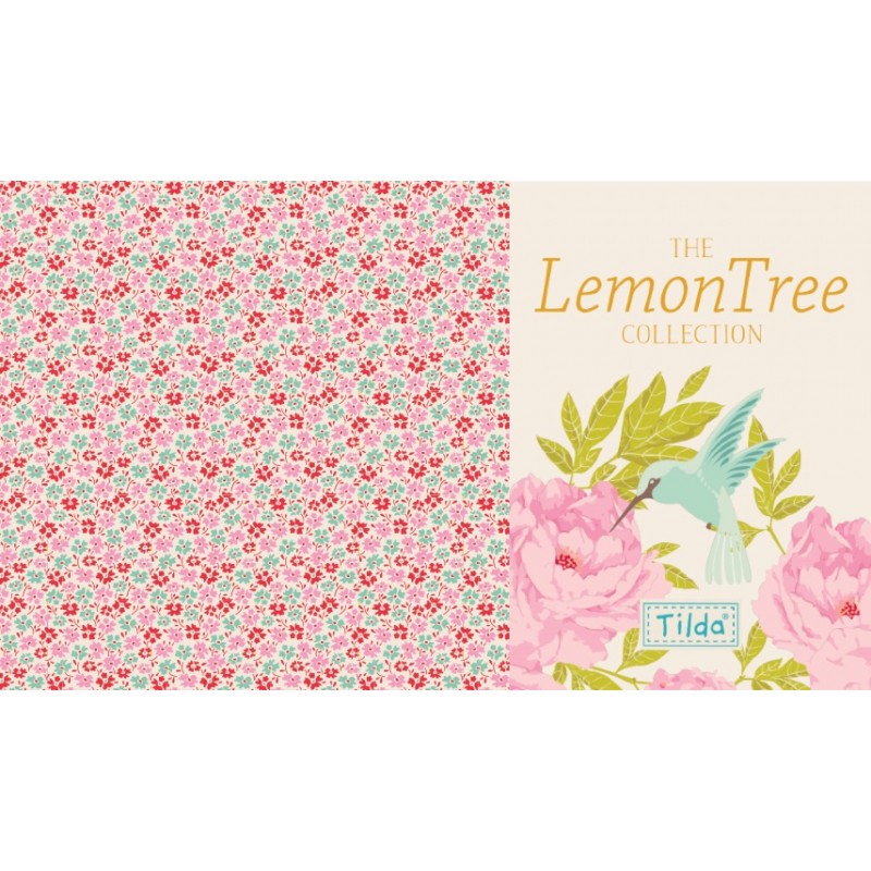 Tilda 110 LemonTree Flowerfield Red Tilda Fabrics - 1