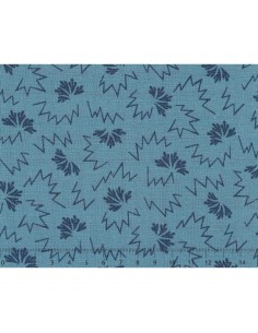 26th Centenary Collection by Yoko Saito, Tessuto Azzurro con Disegni Sojitz Fashion - 1