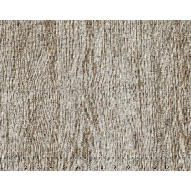 26th Centenary Collection by Yoko Saito, Tessuto Beige e Marrone Effetto Legno Sojitz Fashion - 1