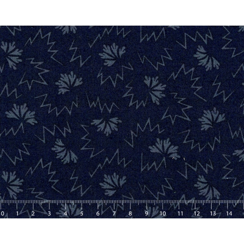 26th Centenary Collection by Yoko Saito, Tessuto Blu con Disegni Sojitz Fashion - 1