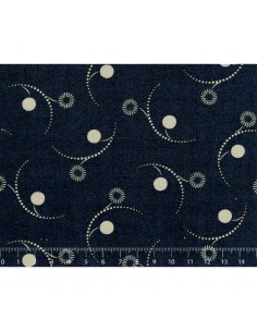 26th Centenary Collection by Yoko Saito, Tessuto Blu Notte con Scintille Sojitz Fashion - 1