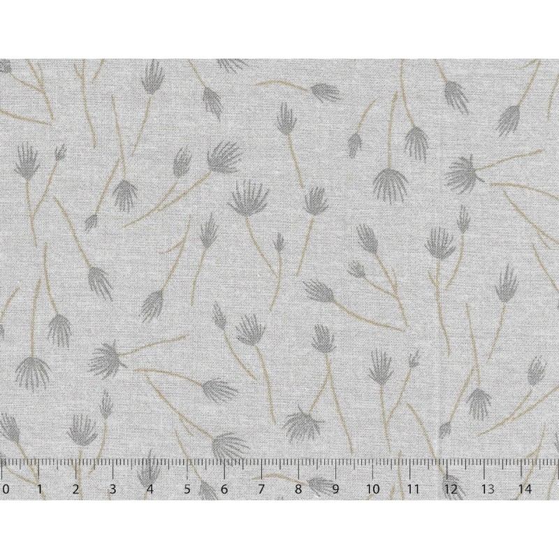 26th Centenary Collection by Yoko Saito, Tessuto Grigio con Fiori Sojitz Fashion - 1