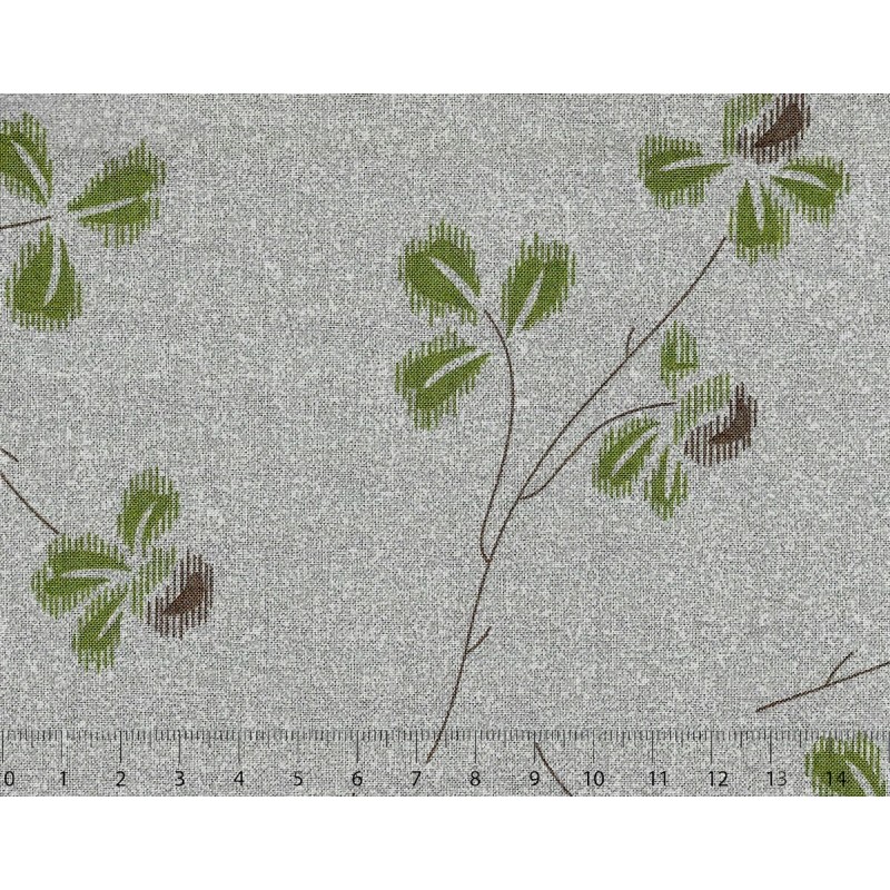 26th Centenary Collection by Yoko Saito, Tessuto Grigio con Rami e Fiori Stim Italia srl - 1