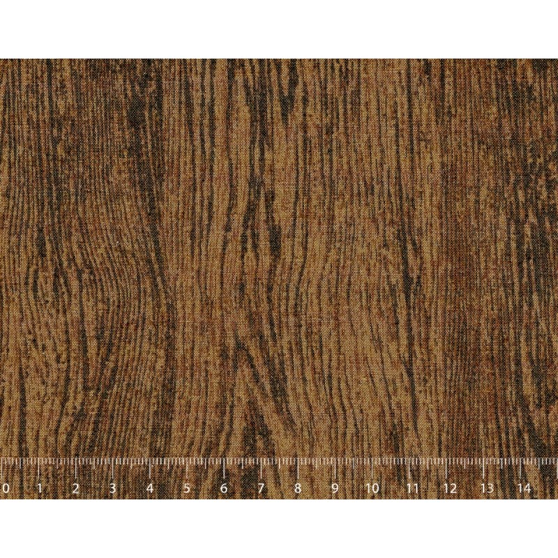 26th Centenary Collection by Yoko Saito, Tessuto Marrone Scuro Effetto Legno Sojitz Fashion - 1
