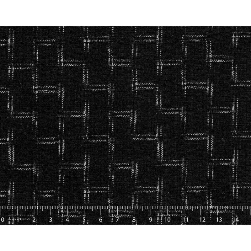 26th Centenary Collection by Yoko Saito, Tessuto Nero Scuro con Tratti Sojitz Fashion - 1