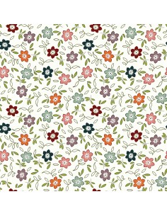 EQP New Vintage Rose Hip-Cream, Tessuto bianco panna a fiori Ellie's Quiltplace Textiles - 1