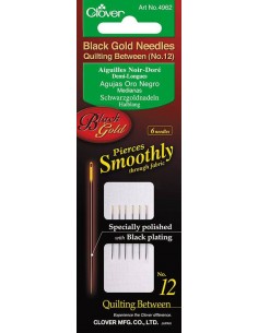 Clover, Aghi Neri Per Quilting n°12 - 6 pz Clover - 1