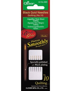 Clover, Aghi Neri Per Quilting n°10 - 6 pz Clover - 1