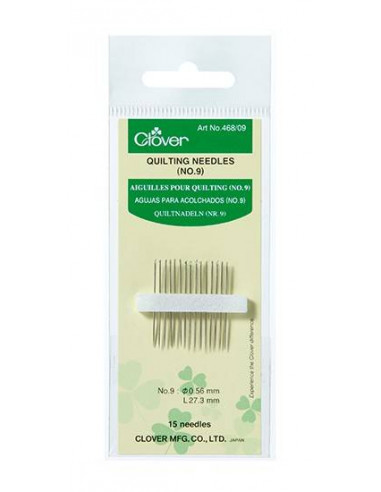 Clover, Aghi Per Quilting n° 9 - 15 pz Clover - 1