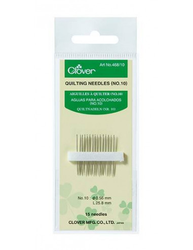 Clover, Aghi Per Quilting n° 10 - 15 pz Clover - 1