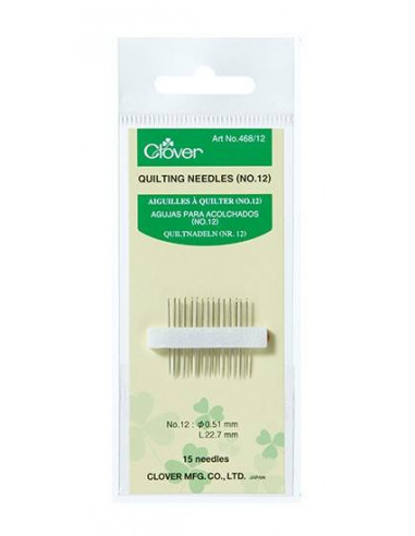 Clover, Aghi Per Quilting n° 12 - 15 pz Clover - 1