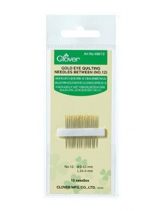 Clover, Aghi Gold Per Quilting n° 12 - 15 pz Clover - 1