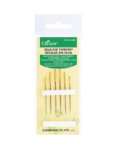 Clover, Aghi Gold Per Tappezzeria n° 18 - 20 - 22 - 6 pz Clover - 1