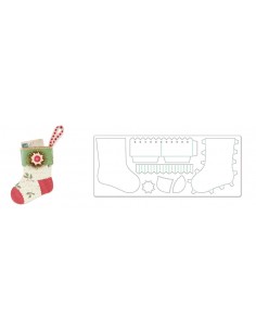 Bigz XL Die - Stocking Gift Holder by Brenda Walton Ellison - 1