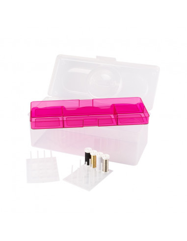 Bohin, Contenitore Porta Lavoro con 2 Porta Rocchetti - 34 x 14 x 14 cm Bohin - 2