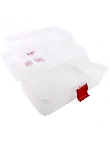Bohin, Valigetta Organizer Porta Attrezzi per il Cucito con 2 Ripiani, Trasparente - 30 x 17 x 14 cm Bohin - 2