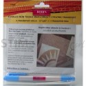 Bohin, Carta da Ricalco Magic Paper, 3 fogli 30 x 50 cm + Pennarello Idrosolubile Bohin - 1