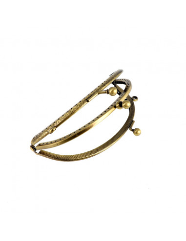 Bohin, Chiusura Clutch Curva per borse con Doppia Apertura, in bronzo lavorato - 12 cm Bohin - 1