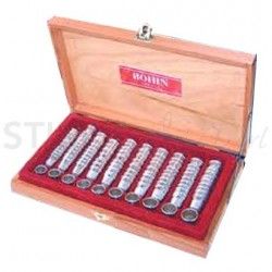 Cassetta in Legno+100 Ditali Silver Bohin - 1